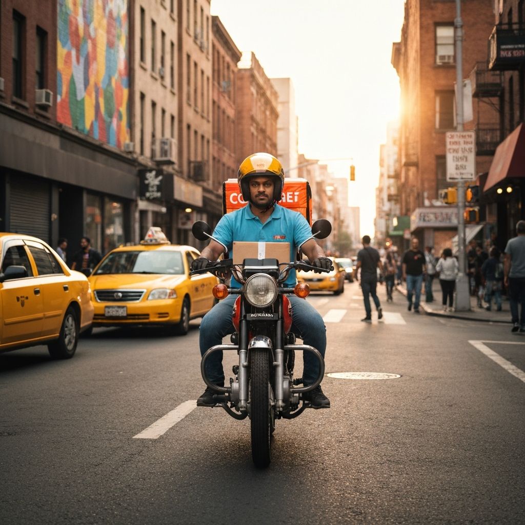 On-demand delivery in urban areas